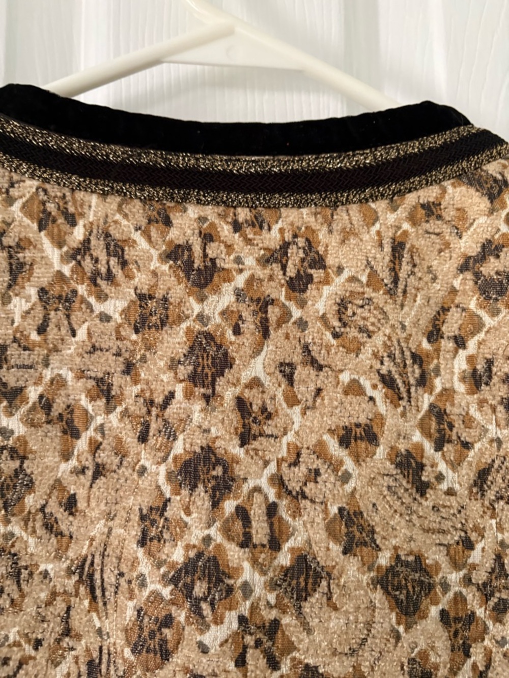 Chico’s Tapestry Jacket Embellished Cuff Statement Blazer Boho Luxe 1 - Picture 4 of 8